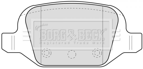 BORG & BECK Piduriklotsi komplekt,ketaspidur BBP1775